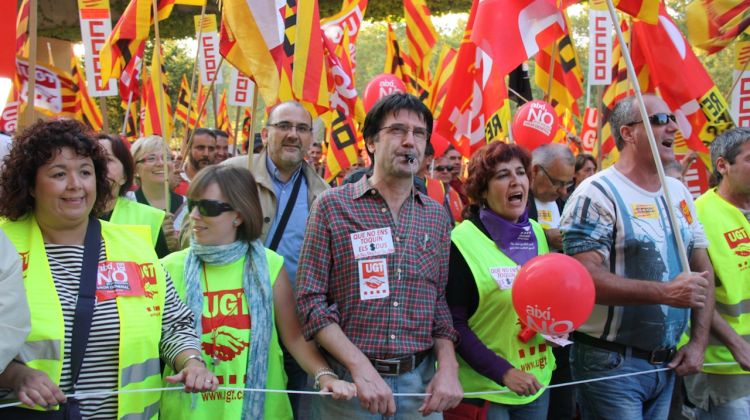 Un moment de la manifestació d'ahir © ACN