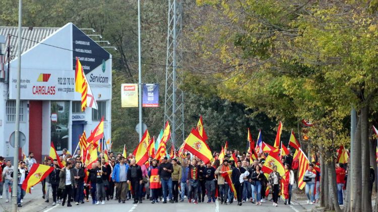 Pla general de la manifestació unionista d'aquest dissabte. ACN