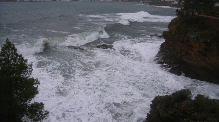 El temporal de mar vist des de Port de la Selva © Genís Pinart