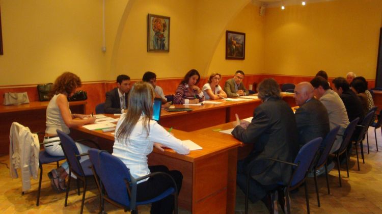 Els delegats marroquins durant la reunió que van mantenir al Consell Comarcal del Baix Empordà © AG