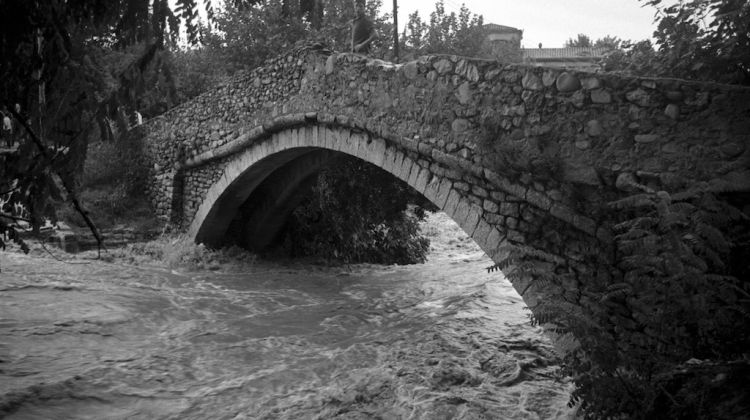 Una imatge històrica del pont del Dimoni