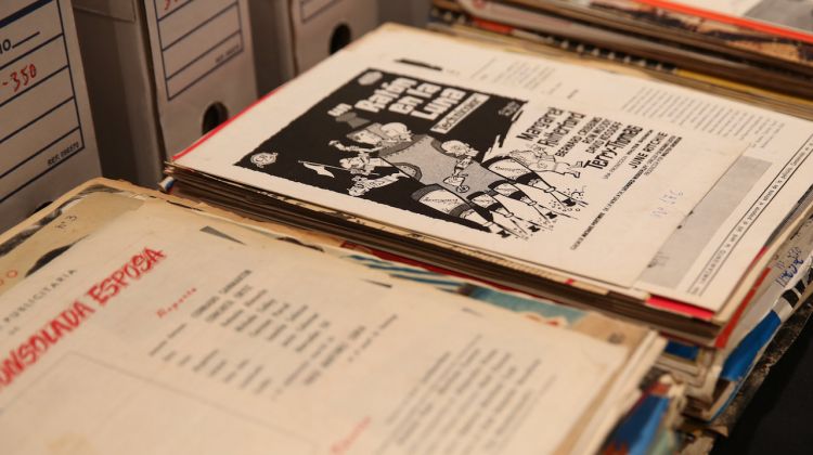 Un dels dossiers de premsa que formen part de l'arxiu que ha donat Jaume Genover al Museu del Cinema