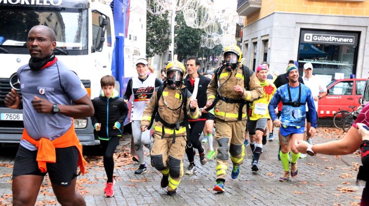 Ds Bombers durant la cursa que s'ha fet aquest matí. ACN