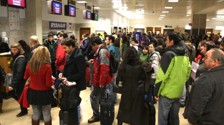 L'aeroport de Girona ha viscut avui moments de caos