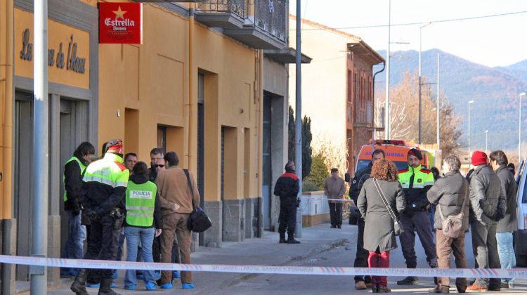 Restaurant la Cuina de l'Anna moments després del tiroteig © ACN