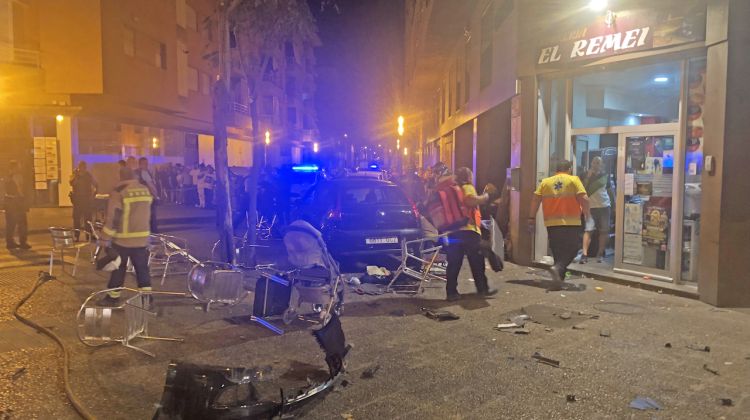 El vehicle implicat en l'accident. M. Estarriola