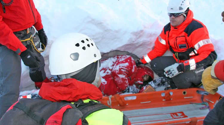 Localització de l'excursionista colgat per la neu © ACN