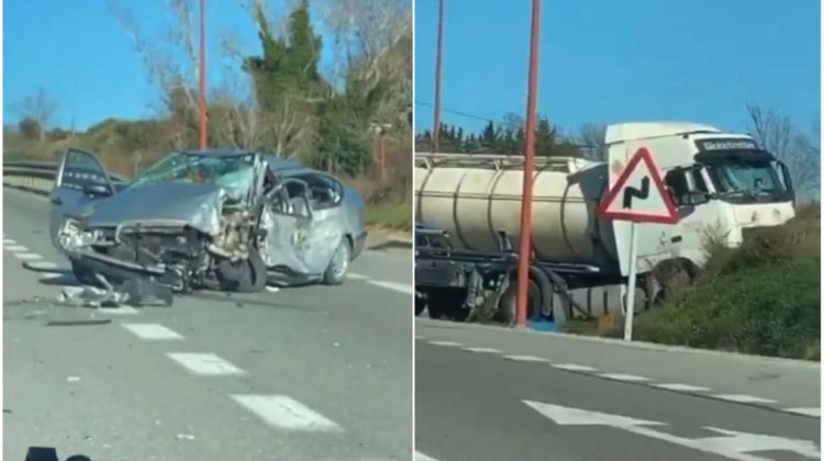 Els vehicles implicats en l'accident. Anti-Radars Garrotxa