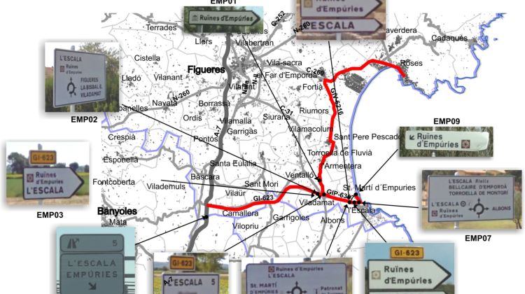 L'estudi del RACC conclou que el jaciment d'Empúries és un dels destins més mal senyalitzats © ACN