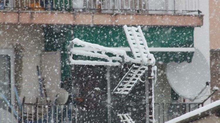 La neu ha dificultat una correcte recepció de TDT a moltes llars © M.Estarriola
