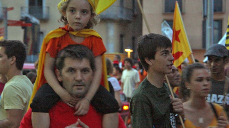 Persones de totes les edats s'han aplegat per manifestar-se © ACN