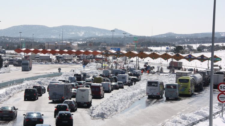 El passat mes de març la demarcació de Girona va patir un fort temporal © AG