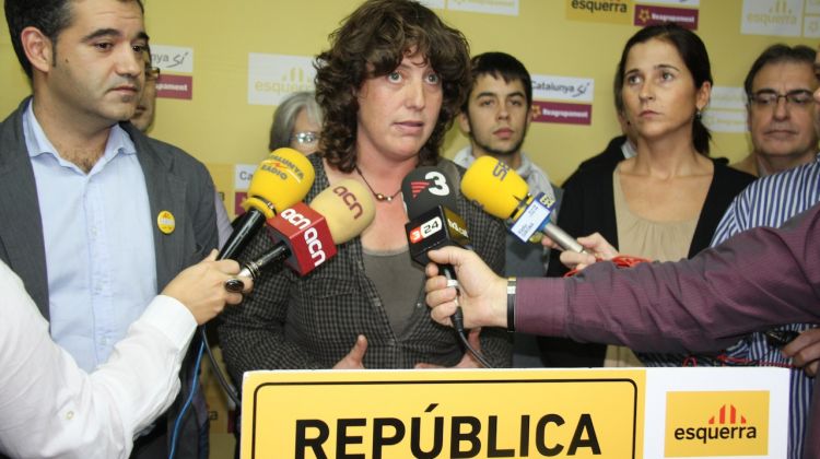 Teresa Jordà fent una valoració dels resutalts © ACN