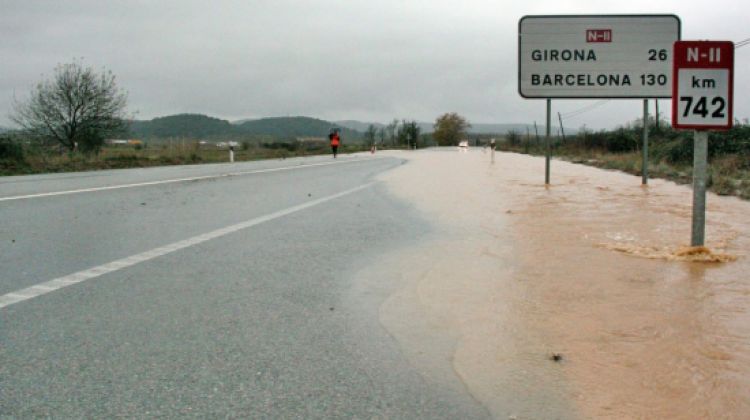Les carreteres alt empordaneses han quedat molt afectades © ACN