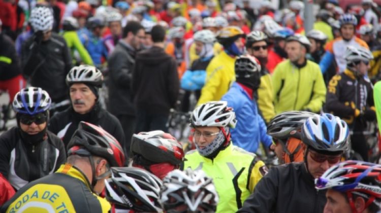Els ciclistes s'han concentrat a Borgonyà per participar en aquesta protesta © ACN