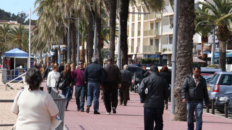 El passeig de Lloret de Mar aquest matí © ACN