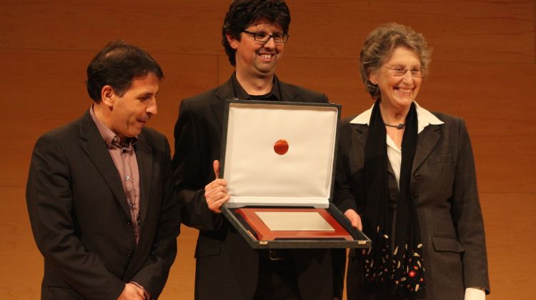 El col·laborador d'AraGirona, Carles Pujol, un dels premiats © Marc Estarriola