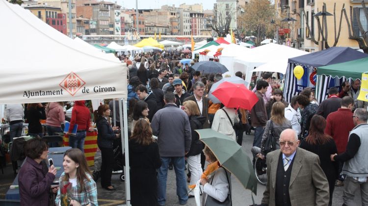 La Plaça de Catalunya presentava un aspecte atípic amb no molta aluència de gent © M. Estarriola