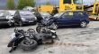 Un cotxe envesteix dues motos i mata els seus ocupants a Riudarenes