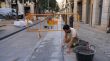 Les obres de pavimentació del carrer de Santa Clara de Girona tallen la circulació fins al 9 d'octubre