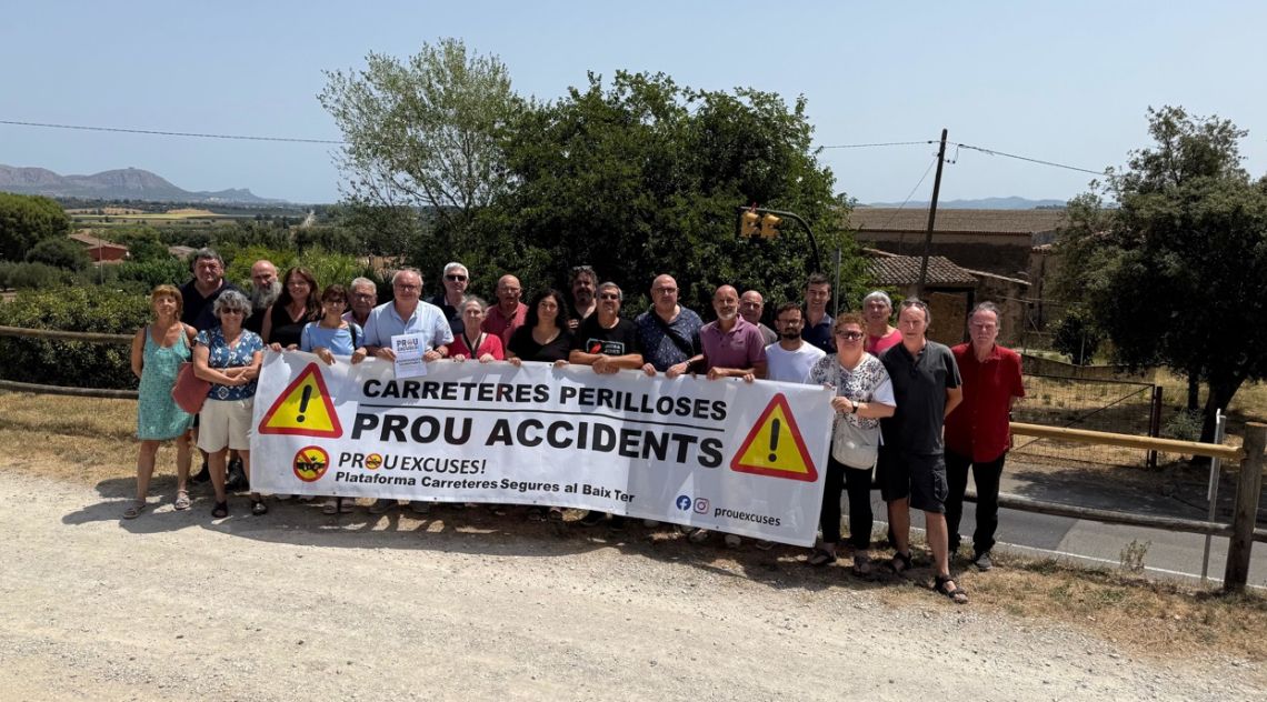 Alcaldes i veïns del Baix Ter reclamen una comissió per seguir les millores viàries