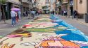 Arbúcies viu Concurs de Catifes de Flors passat per aigua