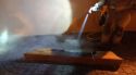 Ensurt en una casa de Santa Cristina d'Aro en incendiar-se la llar de foc
