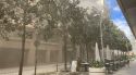 Un incendi crema un supermercat ubicat als baixos d'un edifici de Girona