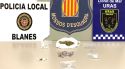 Tres detinguts i un denunciat per tràfic de drogues en un concorregut bar de Blanes