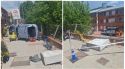 Una conductora xoca contra l'institut Abat Oliba de Ripoll