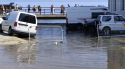 Cadaqués pateix una rissaga que inunda una riera emprada com a aparcament