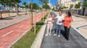 Palamós obre una nova secció del passeig del Mar en vies de reforma