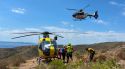 Rescaten amb helicòpter un ciclista ferit a Cala Jóncols