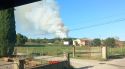 Un incendi forestal prop de Palamós mobilitza un ampli dispositiu dels Bombers