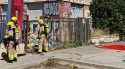 Els Bombers extingeixen un incendi en una nau abandonada de Girona