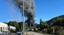Un incendi en uns dipòsits d'oli afecta la nau de Comforsa a Ripoll