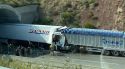 Un ferit crític en un xoc per encalç entre dos camions a la C-25, a Arbúcies