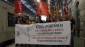 Protestes a Portbou i Cervera contra el tancament de dos centres ferroviaris de mercaderies