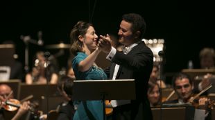 Erika Grimaldi i Piotr Beczala, ahir a Peralada © Shooting - Miquel González