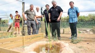 Els representants dels diferents socis que participen al projecte Life Potamus Fauna © ACN