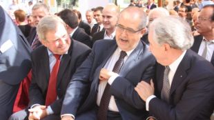 Lluís Pujol, Felip Puig i Antoni Escudero © ACN