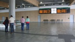 L'estació del TAV de Girona aquest diumenge al migdia © ACN