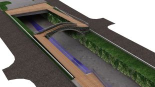 Imatge virtual de l'aspecte del Pont del Dimon