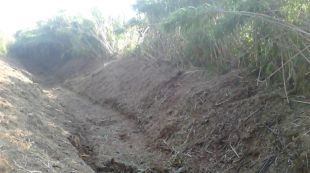 Els treballs al torrent de Can Rabassa