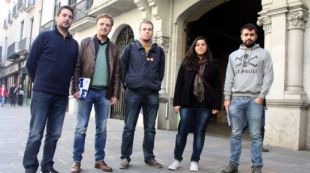 Representants de les organitzacions abans de la lectura del manifest © ACN
