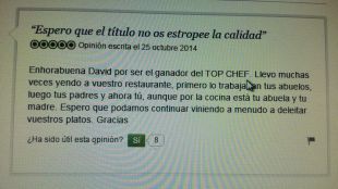 La captura de pantalla del comentari © Pau Arenós