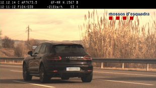 El vehicle enxampat pel radar