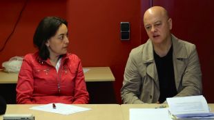 Sílvia Paneque i Odon Elorza, aquest matí