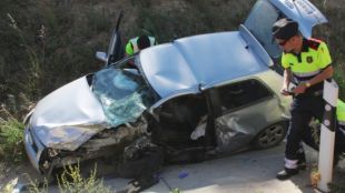 Un dels vehicles accidentats © ACN