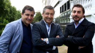 Els tres germans Roca, responsables d'El Celler de Can Roca de Girona, avui a Londres © ACN